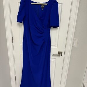 Adrianna Papell Cobalt Blue Maxi Dress